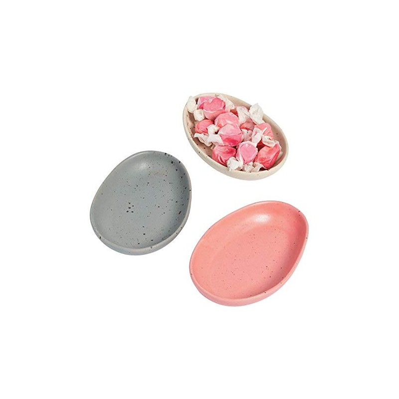 Fun Express Easter Egg Candy Dishes (3 ceramic) Home Decor