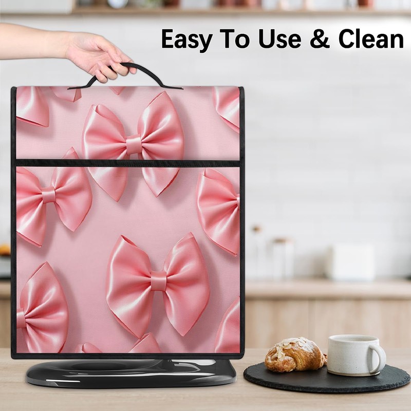 YPPAHHHH Pink Bow Pattern Kitchen Aid Stand Mixer Cover, Waterproof,