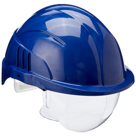 Centurion CNS10PLUSEBA VISION PLUS SAFETY HELMET BLUE C/W INTEGRATED VISOR