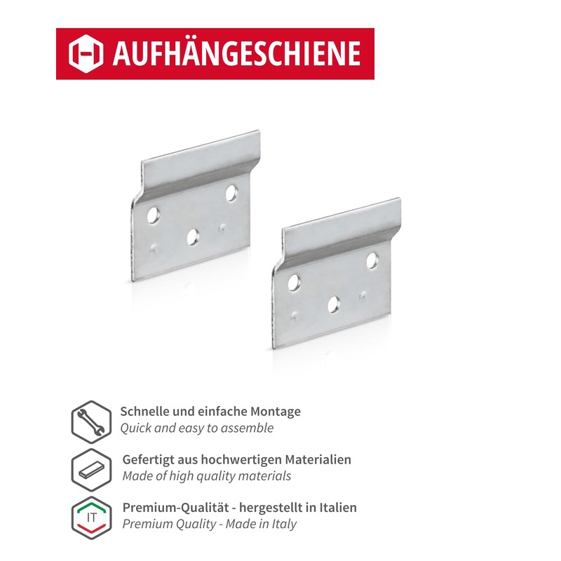 Gedotec Support Plate Mounting Rail for Screw mounting