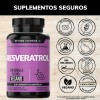Resveratrol 100 Vegano Alto Contenido Polifenoles Pimienta Negra Absorción Vitamina
