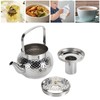 Stainless Steel Teapot with Removable Filter Metal Tea Kettle Coffee