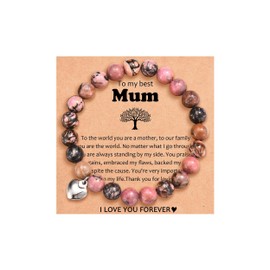 Shuxin Mum Bracelet Gifts from Daughter Son, Mothers Day Gifts for Mum Mother, Christams Birthday Jewellery Presents