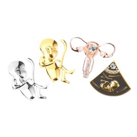 Beavorty 1set Metal Brooch Pins for Women Decorative Lapel Pins Premium Clothing Accessories for Dresses Bags Hats Scarves Eye Catching Designs for Every Style 4pcs