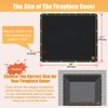 Magnet Fireplace Cover, Fireproof Fireplace Draft Blocker, Fireplace Blanket for