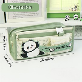 KCatsy Panda Pencil Case Large Pencil Case Pens Pencil Case Shake Penal Teenager School Pencil Case Gifts for Girls Boys, Q-capybara Brown, School backpack