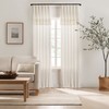 Mercantile Lucinda Light Filtering Window Curtain with Attached Knotted Fringe