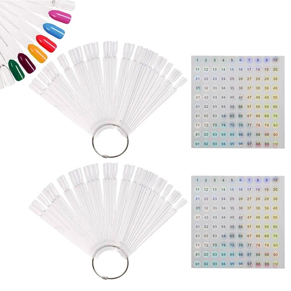 Nail Art Tips Ring Stick, Nail Display with Ring, Nail