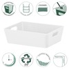 6 x Organiser Boxes, 5 cm High, White, 16.5 x