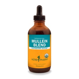 Herb Pharm Certified Organic Mullein Blend Liquid Extract for Respiratory System Support - 4 Ounce