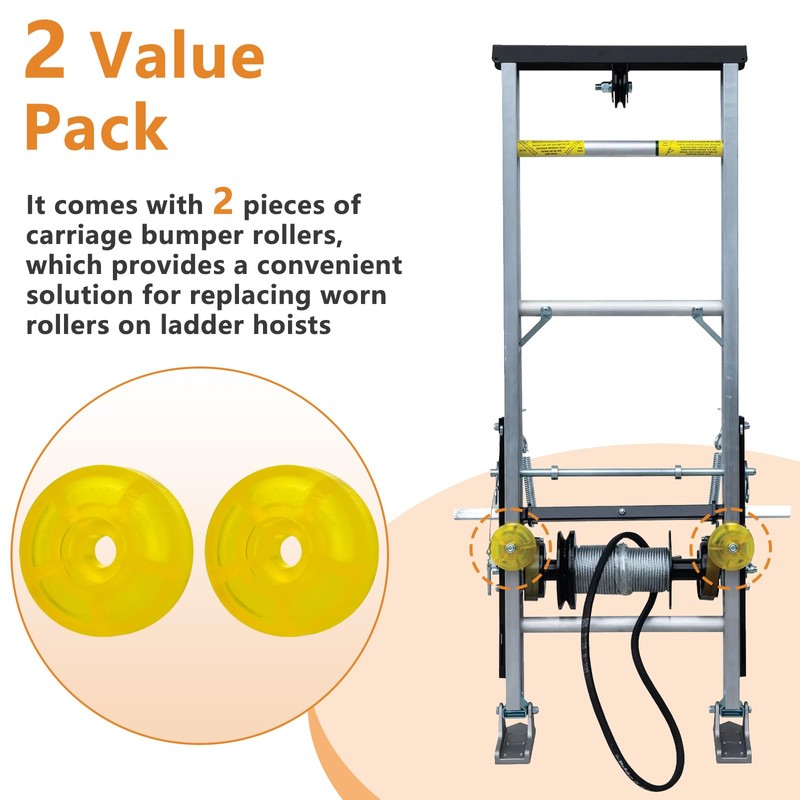 48358 Carriage Stop Roller Yellow Bumper Stop Replacement Parts for