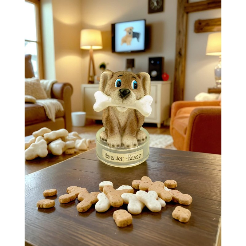 Kremers Schatzkiste Polyresin Money Box for Visiting the Veterinarian or