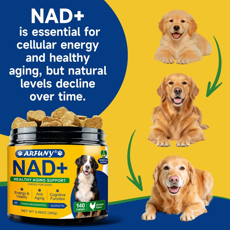 NAD Supplement for Dogs - NAD Soft Chews for Senior