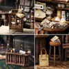 Roroom DIY Miniature and Furniture Dollhouse Kit,Mini 3D Wooden Doll