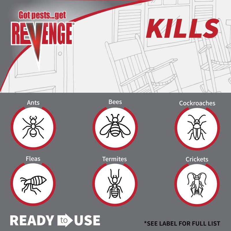 REVENGE House Guard Pest Control, 32 oz Ready-to-Use Spray for