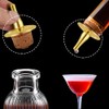 Dasher Tops,Glass Bottle Stoppers, Plastic Funnel for Bitters Bottle (4