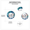 YAFEINI Axolotl Earrings 925 Sterling Silver Blue Crystal Axolotl Studs