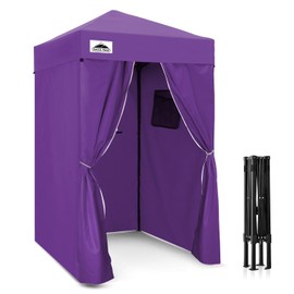 EAGLE PEAK Flex Compact 4x4 Pop-up Canopy Changing Room, Portable Dressing Room, Privacy Changing Tent for Indoor Fashion Photoshoots, Camping, or Pool, Purple