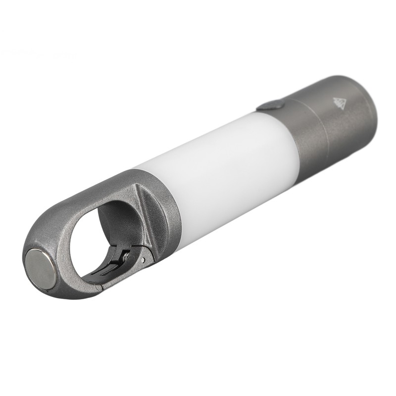 Camping Flashlight USB Charging Telescopic Zoom Function Waterproof 8 Light