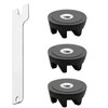 Rumyve 3Pcs Blender Couplers,Blender Rubber Coupler Replacing Kit with Removal