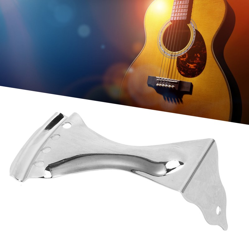 Guitar Bent Tailpiece Metal Zinc Alloy for 4 String Resonator