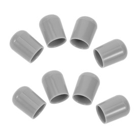 UKCOCO 10pcs Extra Small Chair Leg Floor Protectors, Round Rubber Chair Leg Caps Furniture Leg Feet Covers Furniture Sliders for Hardwood Floors Grey