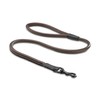 Dog lead made of leather, premium round lead made of