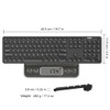 Arteck 2.4G Wireless Keyboard Ultra Slim Full Size Keyboard with