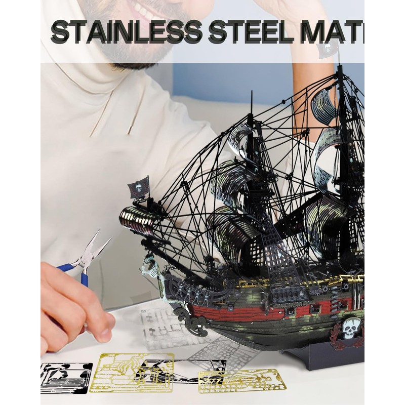 Piececool 3D Metal Puzzle Model Kit for Adults, Queen Anne’s