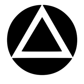 Alcoholics Anonymous AA Symbol Design #4 Vinyl Decal Sticker Car Window Wall Laptop Stay Sober Stop Drinking Unity Service Recovery (3" x 3", Purple Glossy)