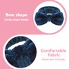 Quilax Spa Headband with Bow, Soft Flannel Makeup Headband，Skin Care