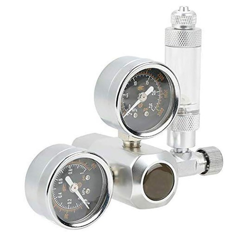 Fish Tank CO2 Regulator, Adjustable Pressure Aquatic Plant CO2 System