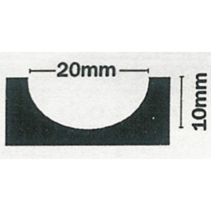 1 Pack Thumb Hole Punch, Semicircle Cut-Out, Width 20 mm