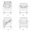 Elehealthy Stretch Chair Covers Banquet Armchair Slipcovers Luxury Velvet Armchair