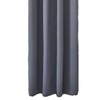Blackout Curtain Polyester Bedroom Darkening Curtains Dark Grey for Household