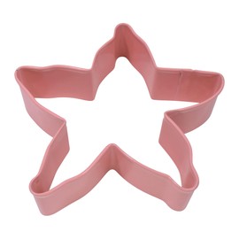 R&M Starfish 4" Pink Polyresin Coated Cookie Cutter