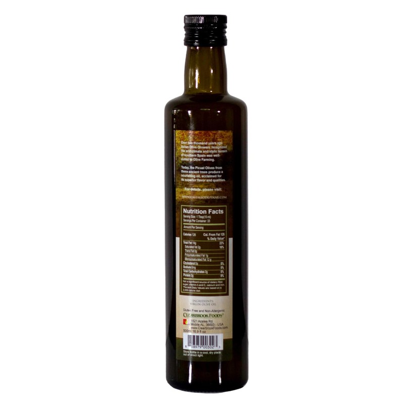 Castillo de Piñar Virgin Olive Oil VIRGIN 100% PICUAL. NON-GMO.