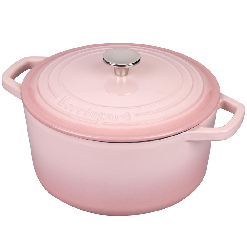VORRINGARD Enameled Cast Iron Dutch Oven Pot with Lid, for