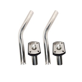 Pactrade Marine 2PCS S.S Boat Outrigger Pole Rod Holders Flush Mount