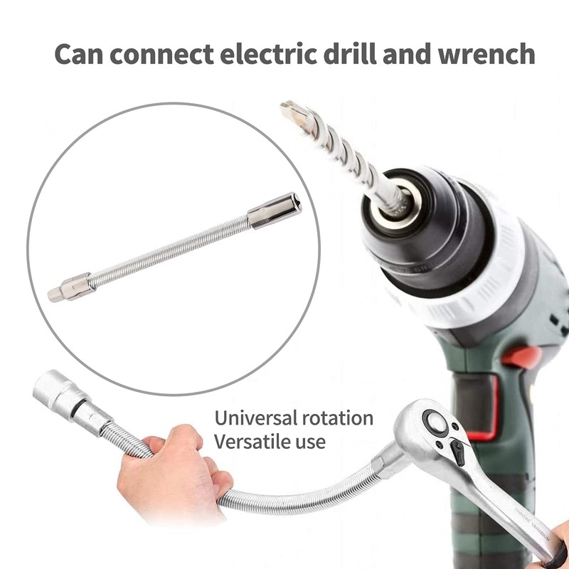 Carkio Flexible Socket Extension Bar Set, Socket Extension Cables 1/4"