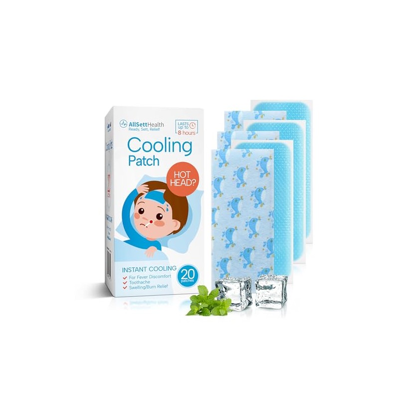 Paquete de 20 parches de refrigeración para niños
