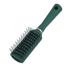 RN BEAUTY Detangling Brush Anti-Static Detangler Hair Brush Blow Drying Hairbrush Comb Nylon Bristle Pins Fashion Massage Brushes for Men and Women Adults and Kids Wet or Dry All Hair Types Styling Dark Green Color (Vented)