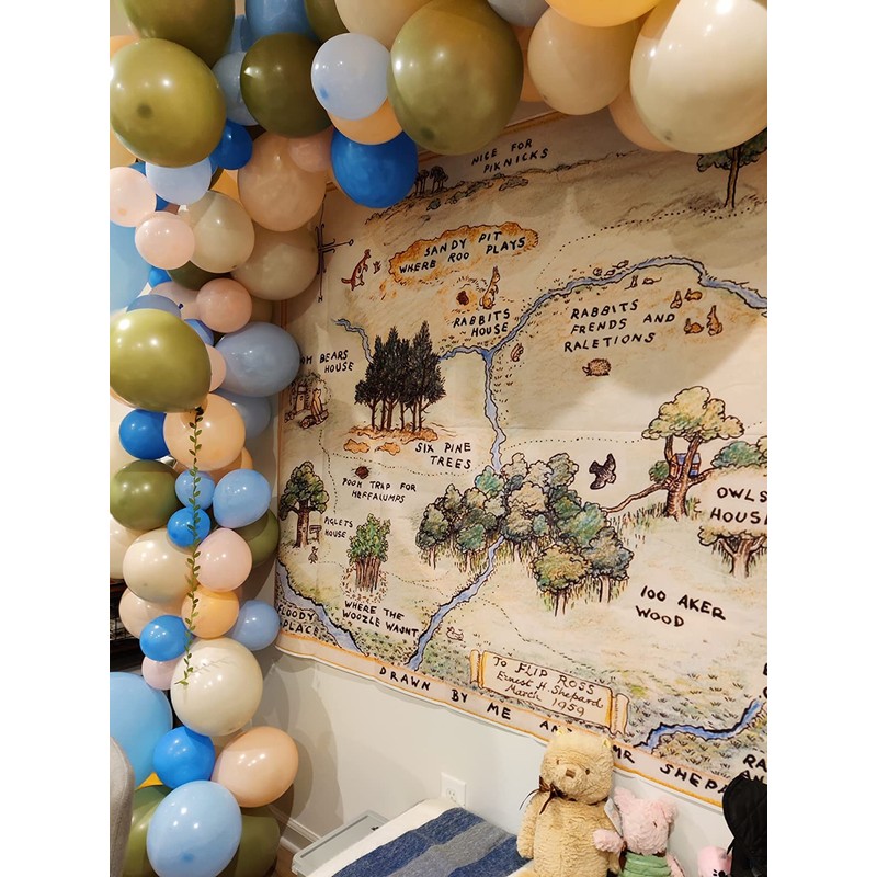 100 Acre Woods Bear Backdrop Baby Shower 7x5 Bear Background