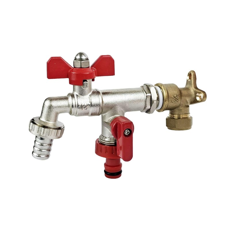 Wärmer System Outside Garden Tap Butterfly Handle with Sealing PTFE,