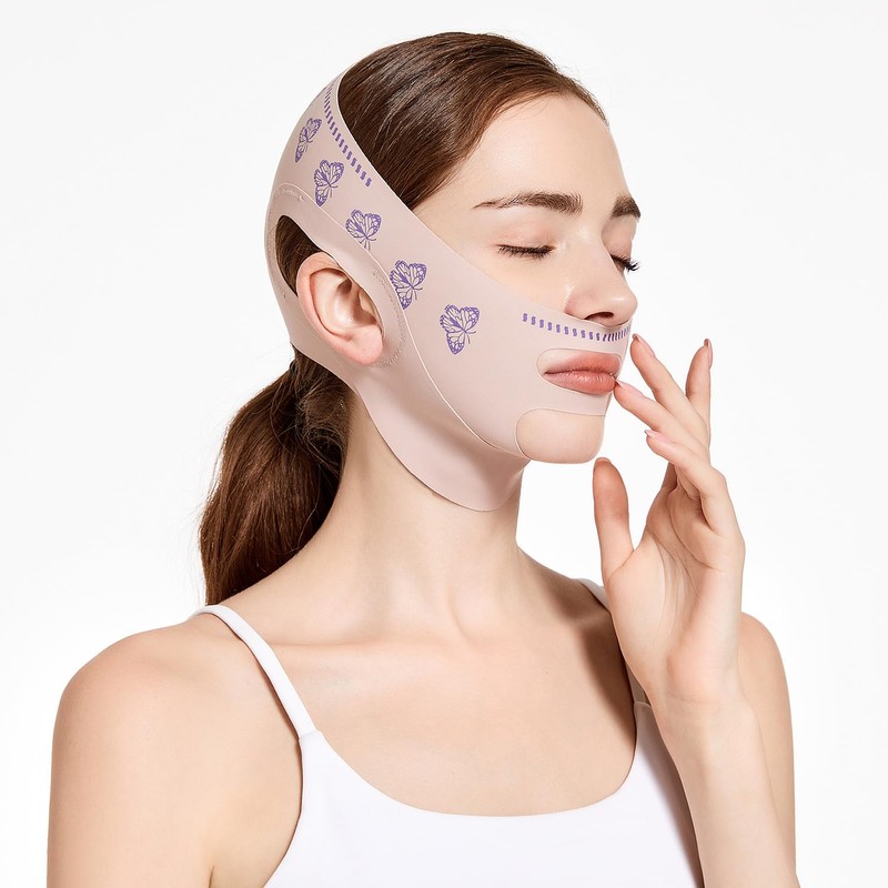 Double Chin Reducer, Upgraded V Line Lifting Mask with Two