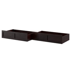 AFI, Set of 2 Extra Long Drawers Queen/King/Twin XL, Espresso