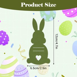 ARWIG 6-piece Easter money gift packaging set, felt decorations, Easter gifts for adults and children, felt Easter bunnies and Easter eggs, fun Easter decoration for gifting (multicolored)