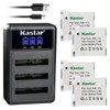 Kastar 4 Pack NB-11L Battery and LCD Triple USB Charger