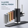 FORIOUS Kitchen Faucet with Pull Down Sprayer, High Arc Modern
