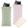 Sightor Sunglasses Case, 2 Pcs Soft Eyeglass Cases Checkered Sunglass